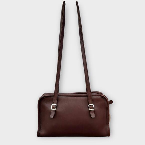 Vintage Coach 9051 Swing Zip Mahogany Glove-Tanned Leather Shoulder Bag Purse 98 - Picture 3 of 14